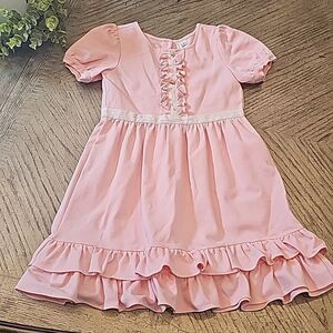 Janie and Jack light pink ruffle dress size 8